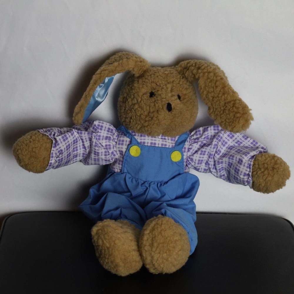 Brown Rabbit Good Stuff Plush Easter Bunny 16" Stuffed Animal 90's Vintage